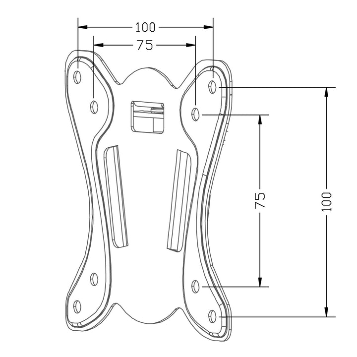 Maclean TV-fäste, max VESA 100x100, 13-27", 25kg, MC-715A + HDMI 2.0-kabel 4K 3D UHD 1,8m koppar 48 bit
