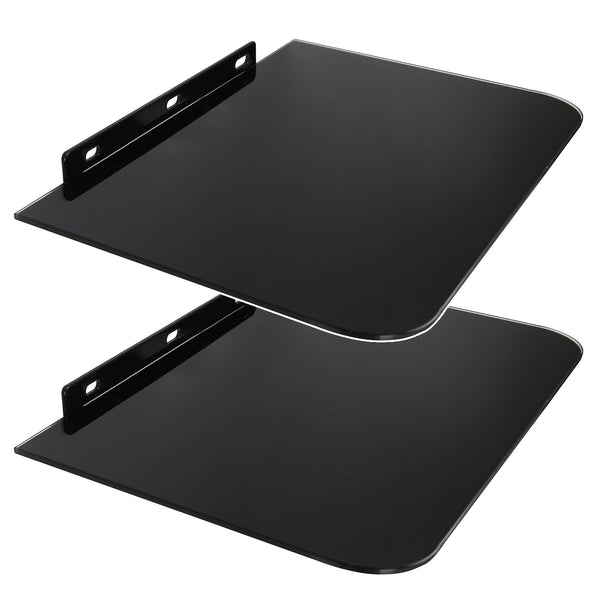 Maclean DVD-hylla, max. 10kg, glas, MC-738, 2 st