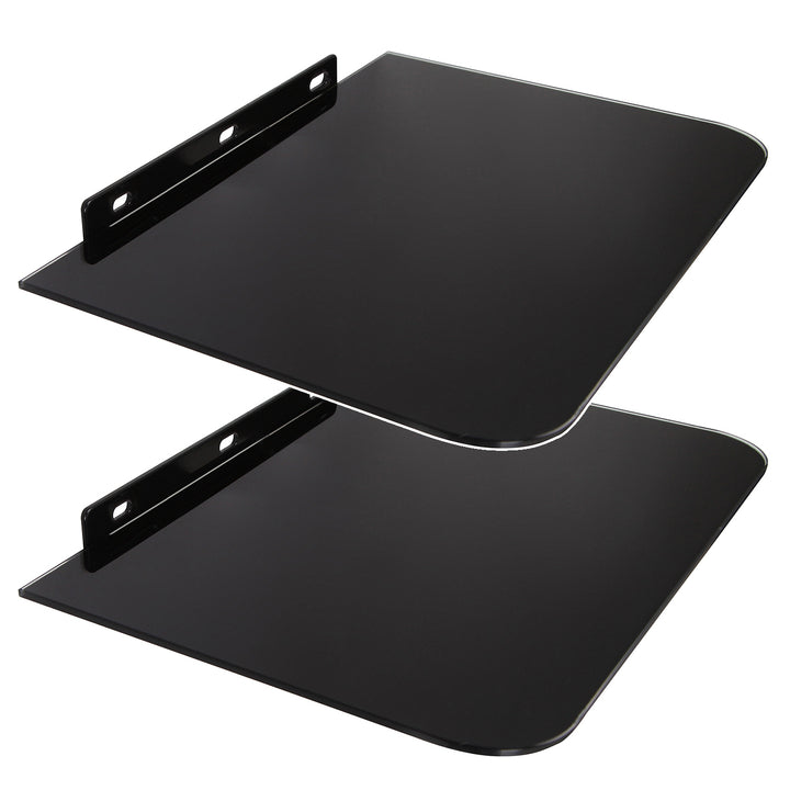 Maclean DVD-hylla, max. 10kg, glas, MC-738, 2 st