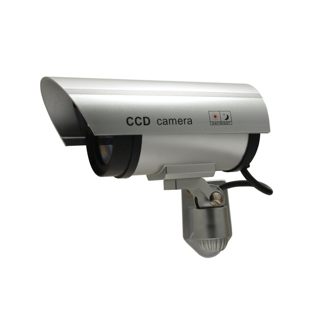 Dummy-kamera med blinkande LED IR1100 S IR utomhus, silver, 4 st
