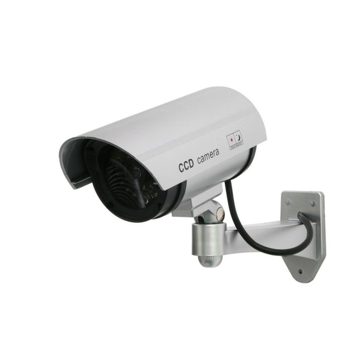 Dummy-kamera med blinkande LED IR1100 S IR utomhus, silver, 4 st