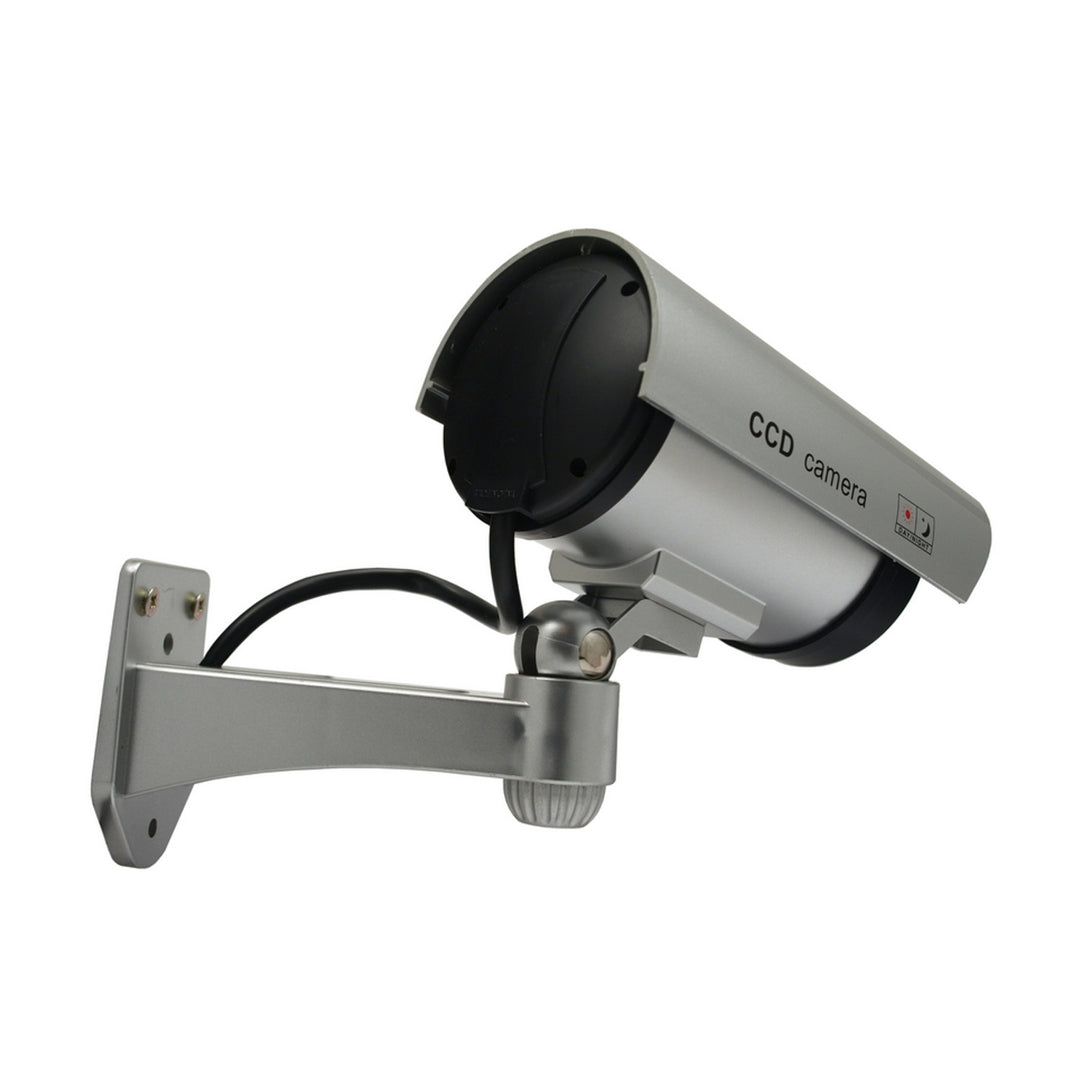 Dummy-kamera med blinkande LED IR1100 S IR utomhus, silver, 4 st
