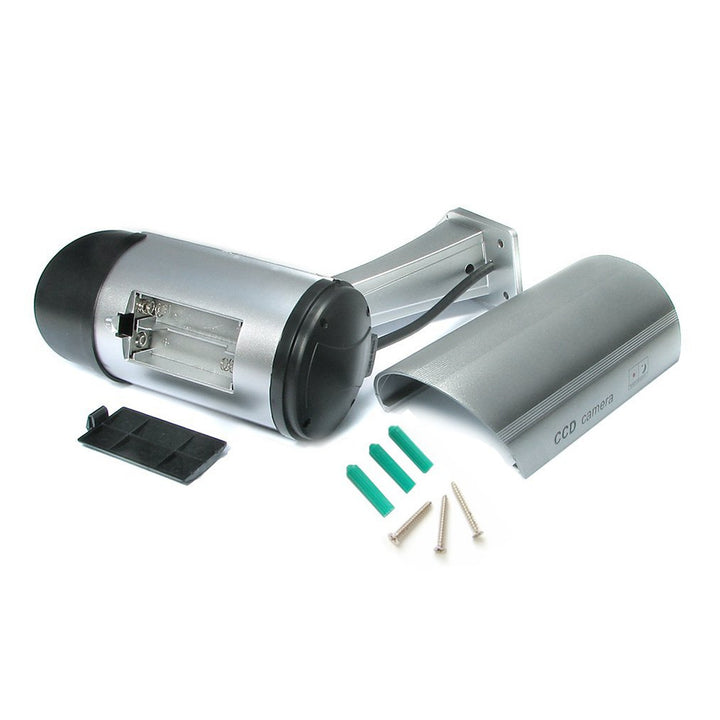 Dummy-kamera med blinkande LED IR1100 S IR utomhus, silver, 4 st