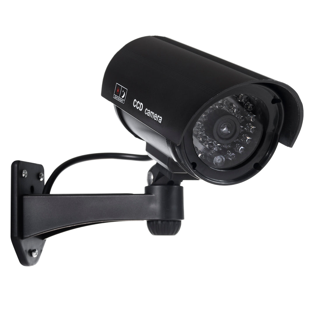 Dummy-kamera med blinkande LED IR1100 B IR utomhus, svart, 2 st