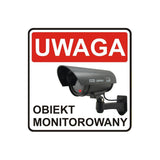 Dummy-kamera med blinkande LED IR1100 B IR utomhus, svart, 2 st