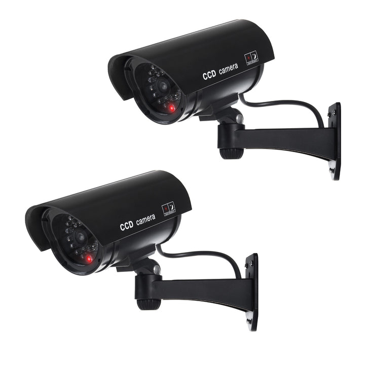 Dummy-kamera med blinkande LED IR1100 B IR utomhus, svart, 2 st