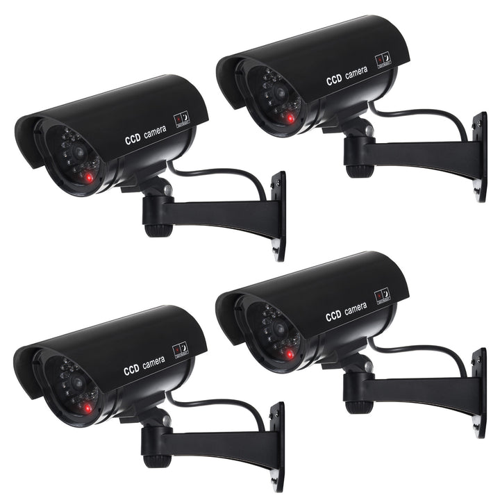 Dummy-kamera med blinkande LED IR1100 B IR utomhus, svart, 4 st