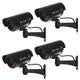 Dummy-kamera med blinkande LED IR1100 B IR utomhus, svart, 4 st