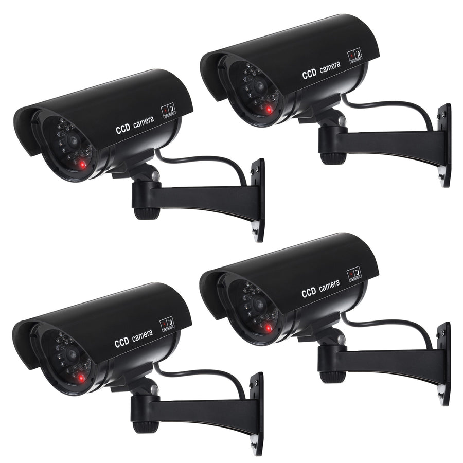 Dummy-kamera med blinkande LED IR1100 B IR utomhus, svart, 4 st