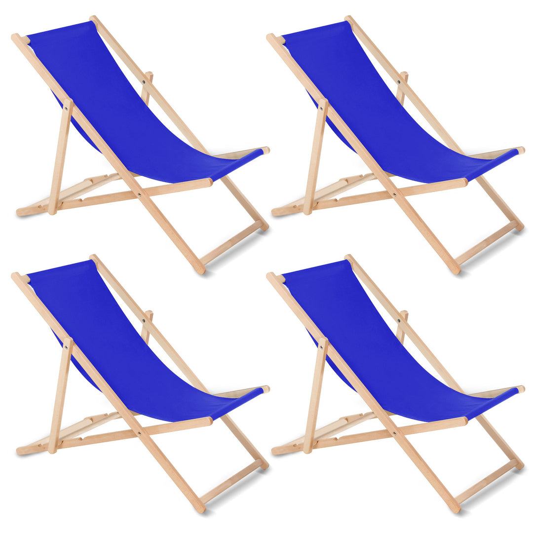 GreenBlue GB183 bok classic lounger mörkblå, 4 delar