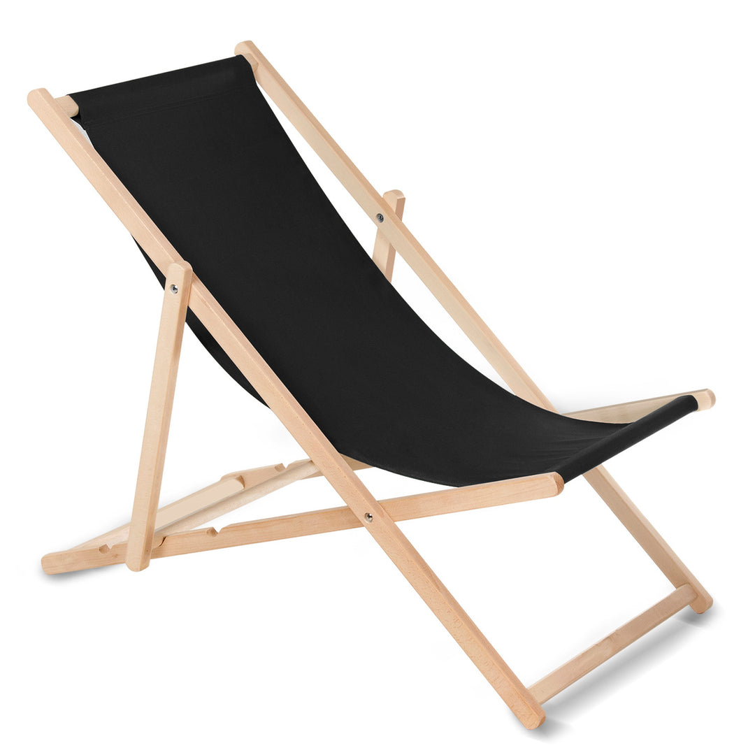 GreenBlue GB183 svart bok klassisk lounger, 4 delar