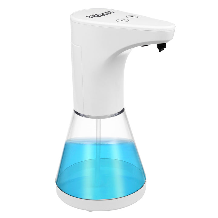 Promedix automatisk dispenser, dispenserbehållare för flytande tvål, desinfektionsvätskor, 480 ml, 4xAA PR-530 + 4x Varta Industrial LR6/AA R-06 batterier