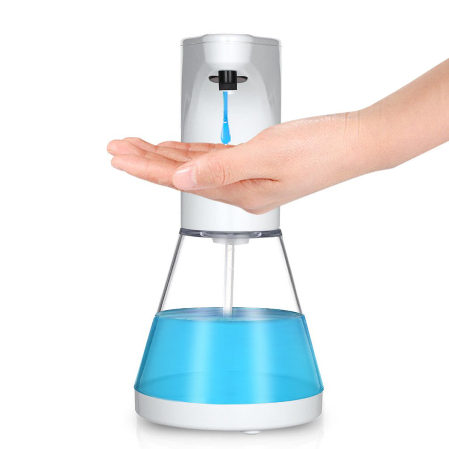 Promedix automatisk dispenser, dispenserbehållare för flytande tvål, desinfektionsvätskor, 480 ml, 4xAA PR-530 + 4x Varta Industrial LR6/AA R-06 batterier