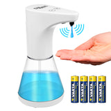 Promedix automatisk dispenser, dispenserbehållare för flytande tvål, desinfektionsvätskor, 480 ml, 4xAA PR-530 + 4x Varta Industrial LR6/AA R-06 batterier