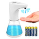 Promedix automatisk dispenser, dispenserbehållare för flytande tvål, desinfektionsvätskor, 480 ml, 4xAA PR-530 + 4x Varta Industrial LR6/AA R-06 batterier