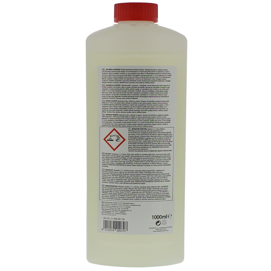 Avkalkningsmedel för kaffemaskiner, vattenkokare, 1 liter, universal, Scanpart
