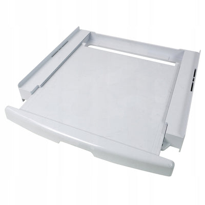 Universalanslutning för tvättmaskin och torktumlare, utdragbart hyllplan, 60 cm, vit, Scanpart