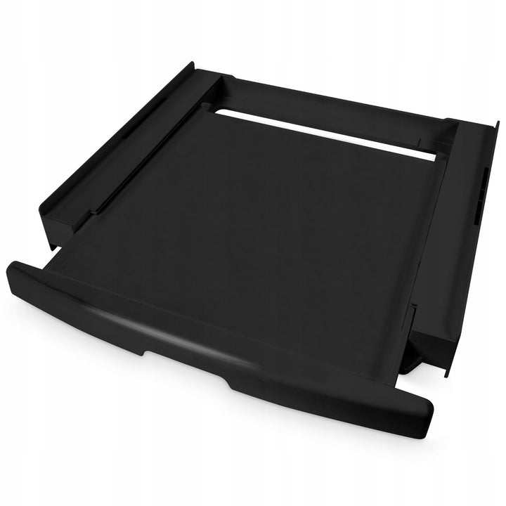 Universalanslutning för tvättmaskin och torktumlare, utdragbart hyllplan, 60 cm, svart, Scanpart