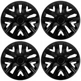 NRM The Best 16'' universal navkapslar matt svart 4 delar