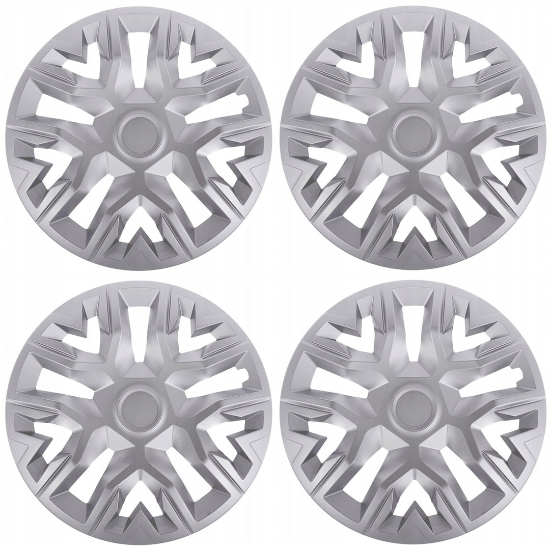 Universal navkapslar 16'' NRM The Best silver 4 delar