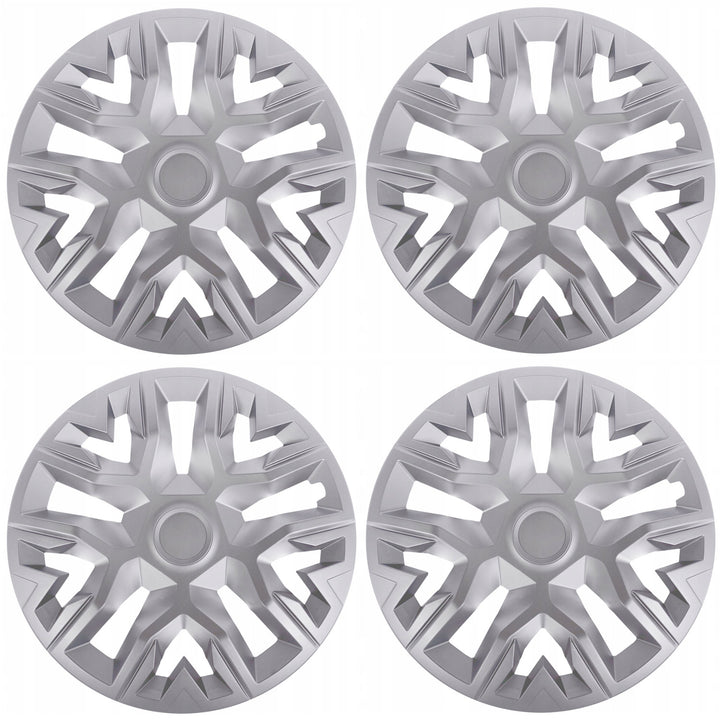 Universal navkapslar 16'' NRM The Best silver 4 delar