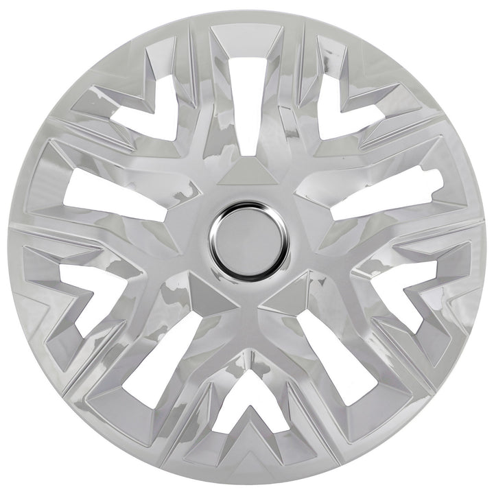Universal navkapslar 14'' NRM Perfecto silverlackerade 4 st