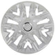 Universal navkapslar 14'' NRM Perfecto silverlackerade 4 st