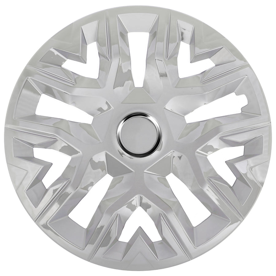 Universal navkapslar 14'' NRM Perfecto silverlackerade 4 st