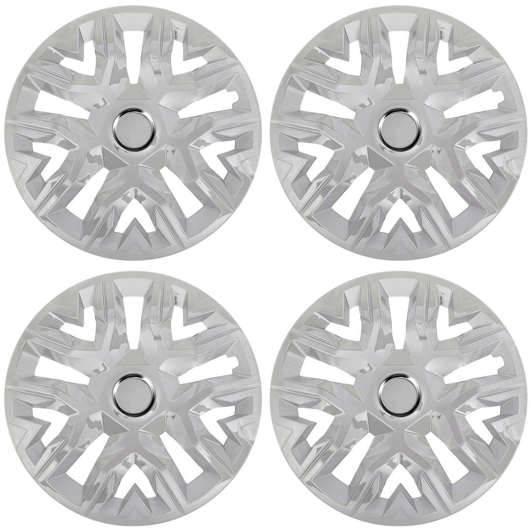 Universal navkapslar 15'' NRM Perfecto silverlackerade 4 st