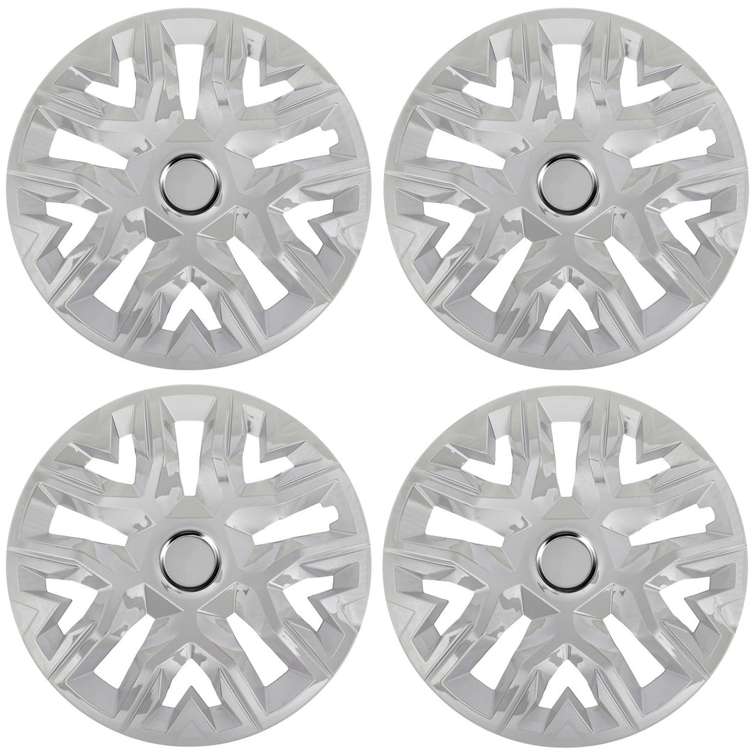 Universal navkapslar 16'' NRM Perfecto silverlackerade 4 st
