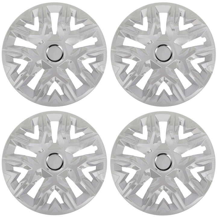 Universal navkapslar 16'' NRM Perfecto silverlackerade 4 st