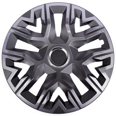 Universal navkapslar 14'' NRM Perfecto grafitlackerade 4 st