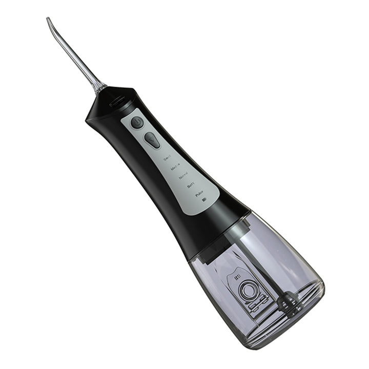 LAFE dental irrigator, 5 lägen, 6 spetsar, svart, CleanPRO