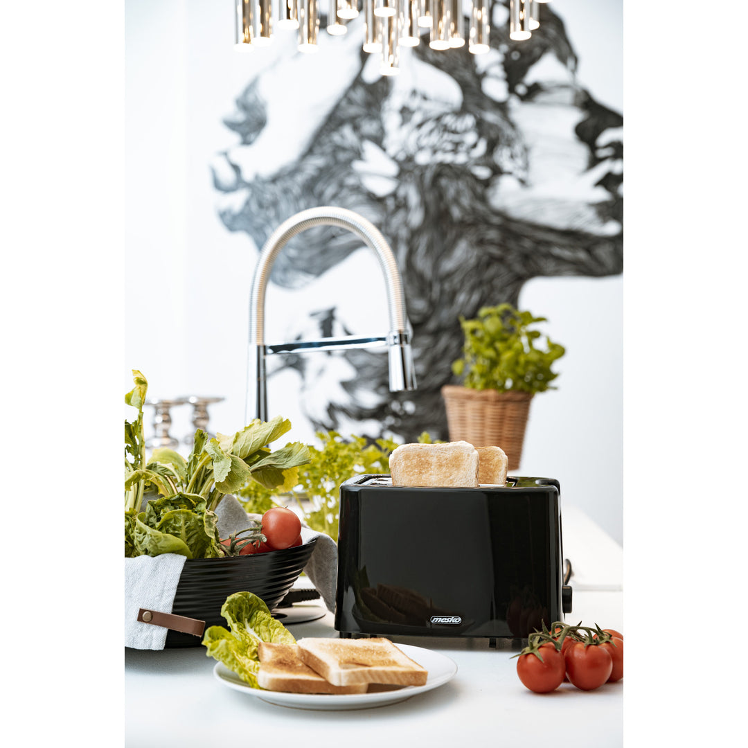 Mesko brödrost, 2 skivor brödrost, 900W, svart, MS 3220