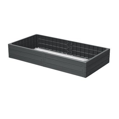 Prosperplast trädgårdssäng, 149cm, antracit, Bas Woody