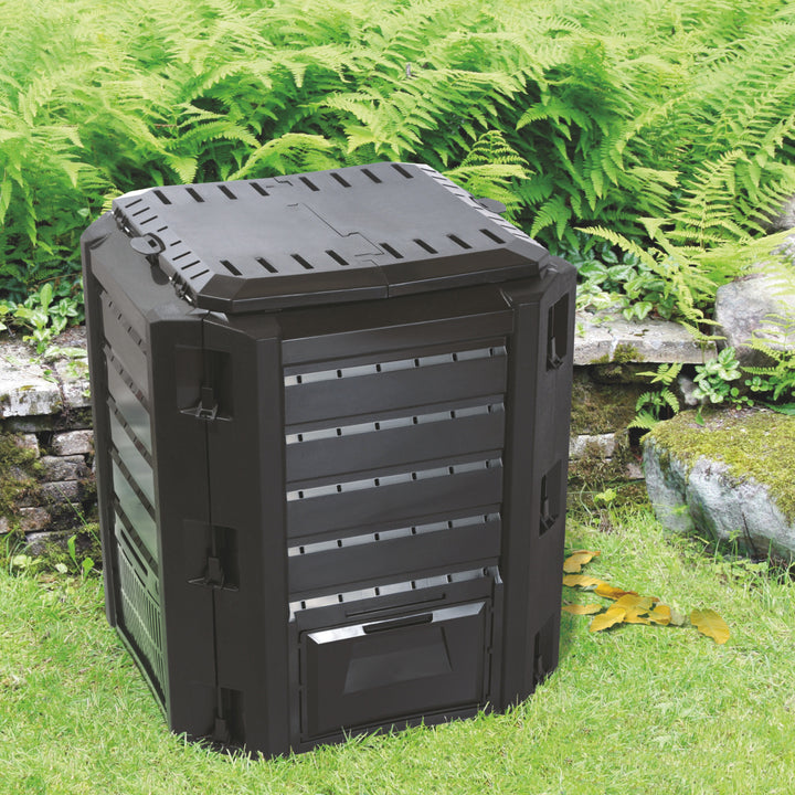 Prosperplast kompost, frostsäker, 380l, svart, Compogreen
