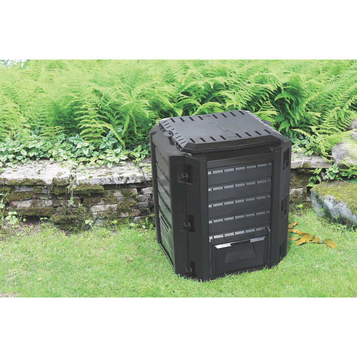 Prosperplast kompost, frostsäker, 380l, svart, Compogreen