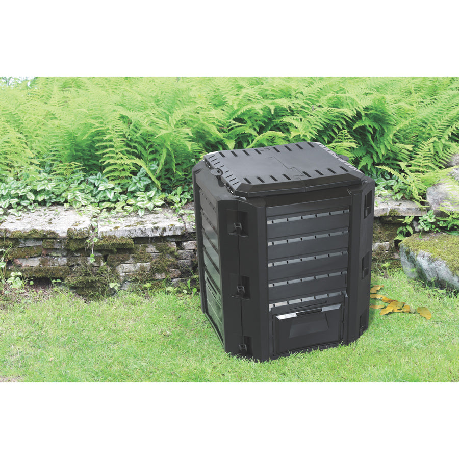 Prosperplast kompost, frostsäker, 380l, svart, Compogreen