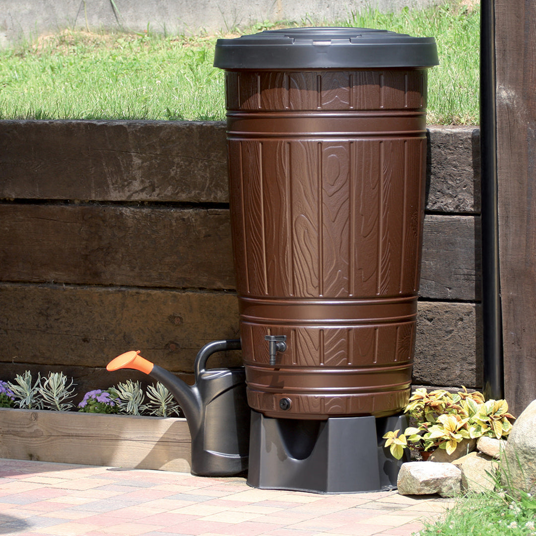 Regnvattenbehållare, kapacitet 265 l, brun, Woodcan