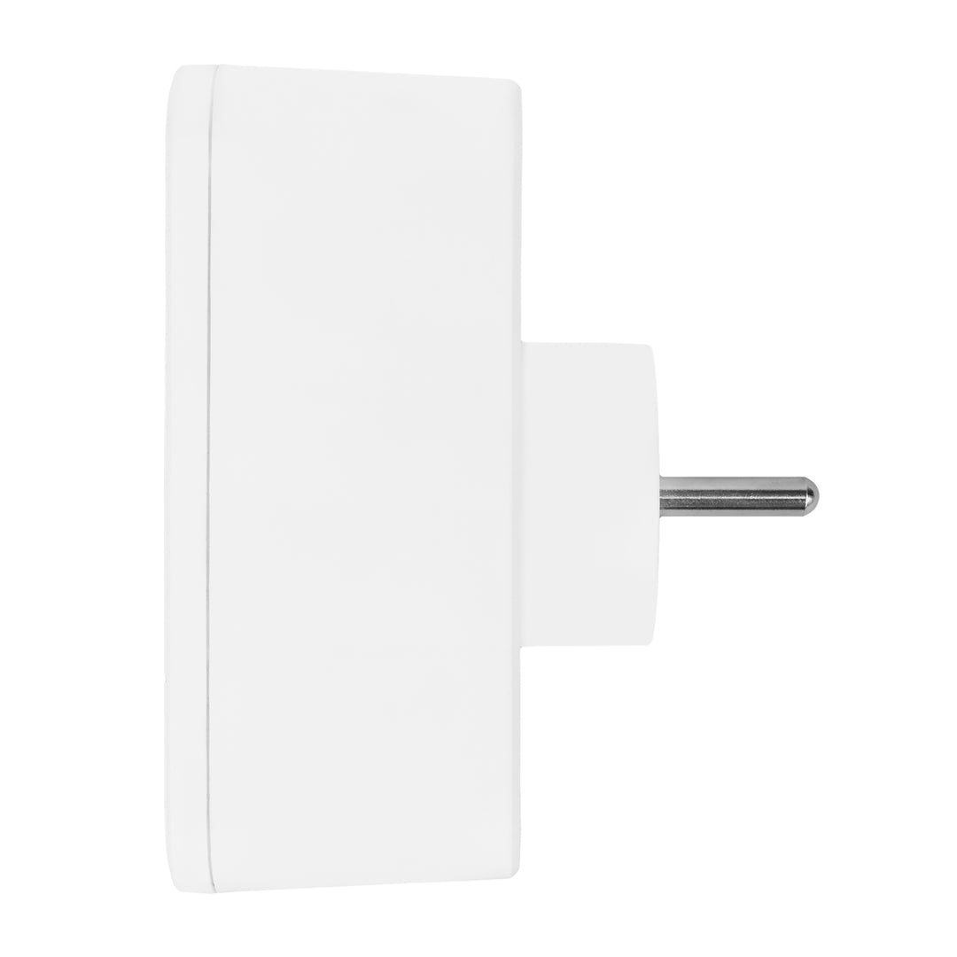 Maclean strömuttag x2 + 4xUSB, splitter med 2 uttag, 2xUSB A, 2xUSB C PD 20W, 1x16A + 1x6A, MCE249 F/W
