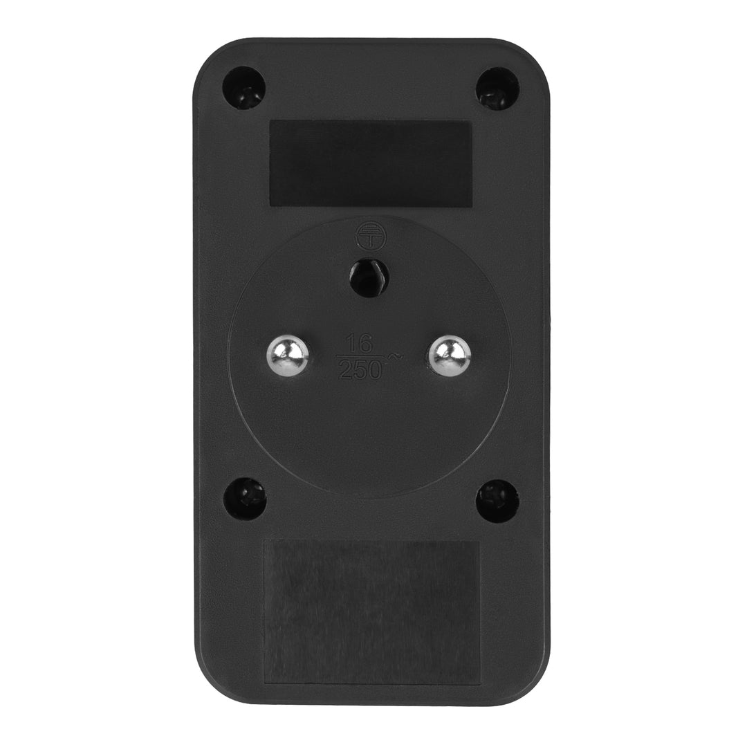Maclean strömuttag x2 + 4xUSB, splitter med 2 uttag, 2xUSB A, 2xUSB C PD 20W, 1x16A + 1x6A, MCE249 F/B