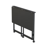 Maclean fällbart bord skrivbord, svart, mobil, skiva 100x50cm, max. 50kg, MC-1250 B