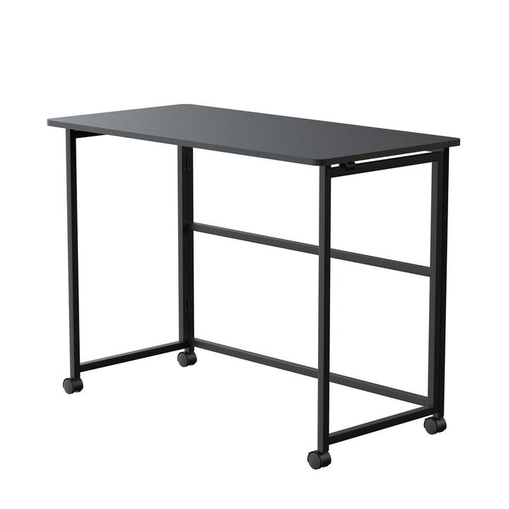Maclean fällbart bord skrivbord, svart, mobil, skiva 100x50cm, max. 50kg, MC-1250 B