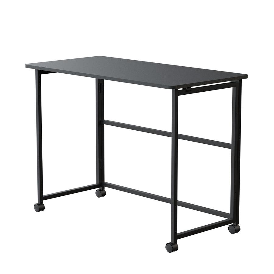 Maclean fällbart bord skrivbord, svart, mobil, skiva 100x50cm, max. 50kg, MC-1250 B