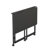 Maclean fällbart bord skrivbord, svart, mobil, skiva 100x50cm, max. 50kg, MC-1250 B