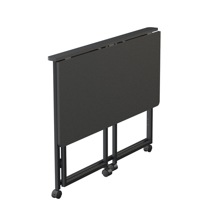 Maclean fällbart bord skrivbord, svart, mobil, skiva 100x50cm, max. 50kg, MC-1250 B