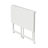 Maclean fällbart bord skrivbord, vit, mobil, skiva 100x50cm, max. 50kg, MC-1250 W