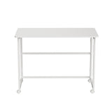 Maclean fällbart bord skrivbord, vit, mobil, skiva 100x50cm, max. 50kg, MC-1250 W