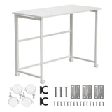 Maclean fällbart bord skrivbord, vit, mobil, skiva 100x50cm, max. 50kg, MC-1250 W