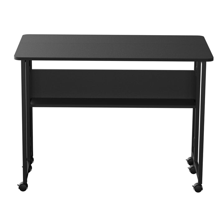 Maclean fällbart bord skrivbord, svart, mobil, skiva 100x58cm, max. 50kg, MC-126 B